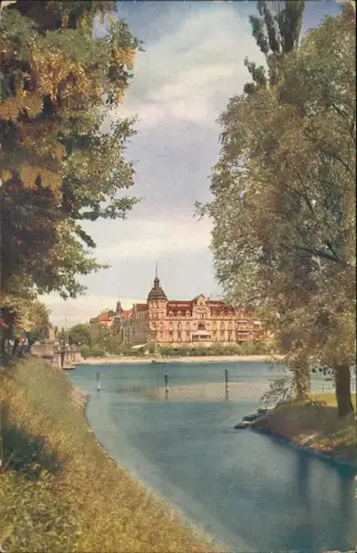 Ansichtskarte Konstanz Seehotel. Naturfarbenaufnahme 1923