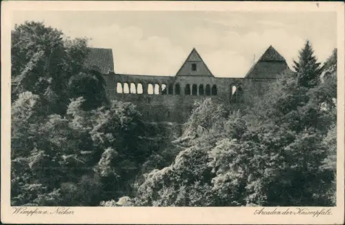 Ansichtskarte Bad Wimpfen Arcaden der Kaiserpfalz. 1928