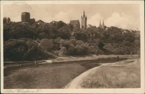 Ansichtskarte Bad Wimpfen Neckarpartie und Stadt 1938