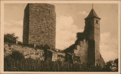 Ansichtskarte Bad Wimpfen Roter Turm u. Nürnberger Türmchen 1929