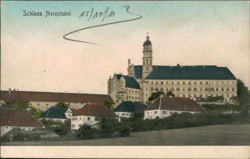 Ansichtskarte Neresheim Schloss Neresheim 1911