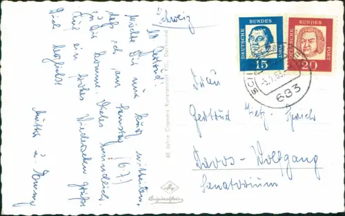 Ansichtskarte Schwetzingen Ortsansichten Mehrbild Fotokarte 1963