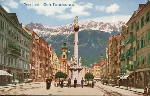 Ansichtskarte Innsbruck Maria Theresienstraße 1913