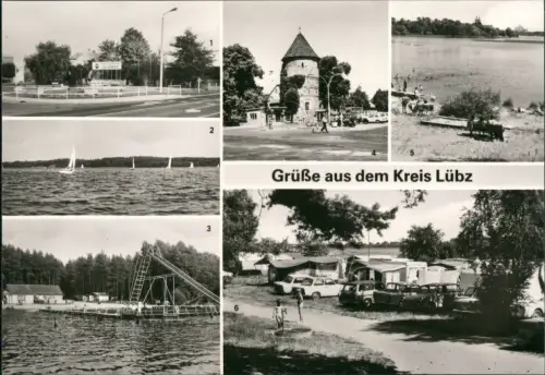 Lübz DDR Mehrbild-AK Kreis Orte Goldberg, Neu Poserin, Karow-Leisten uvm. 1985