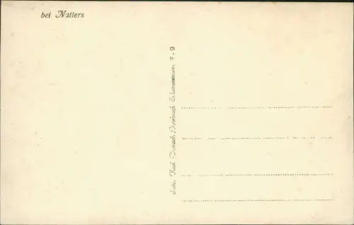 Ansichtskarte Natters Fernblick auf die Stadt im Winter 1929