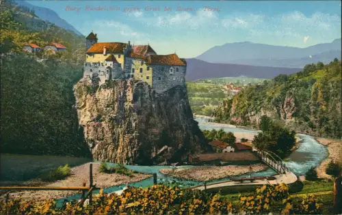 Cartolina Bozen Bolzano Burg bei Gries 1912