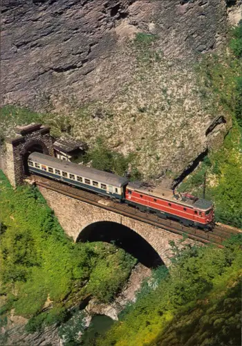 Eisenbahn Zug Tauernbahn Eilzug ÖBB Lokomotive Gasteiner Klamm 1984