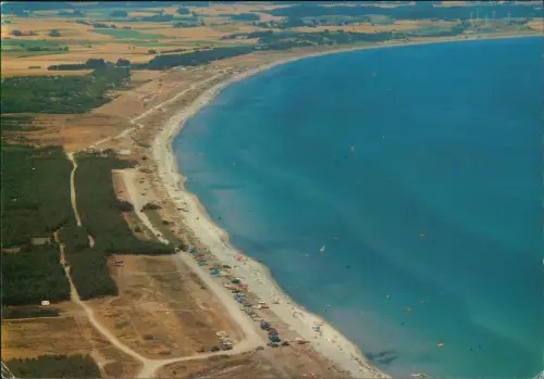 Postcard .Dänemark - Luftbild areal view Boeslum Strand EBELTOFT 1988