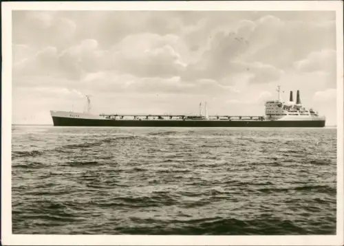 Ansichtskarte  Frachtschiff TTS OLIVA Tanker GmbH Hamburg 1975  Airmail Syrien