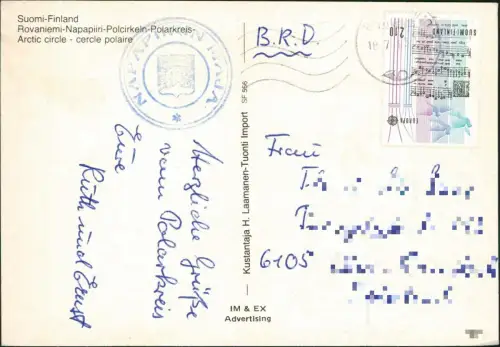 .Finnland Suomi Finnland Suomi Polcirkeln Polarkreis-Arctic circle 3 Bild 1977