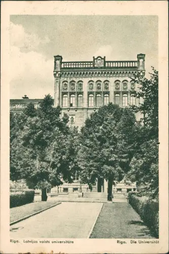 Riga Rīga Ри́га Latvijas vaists universitāte Universität 1940