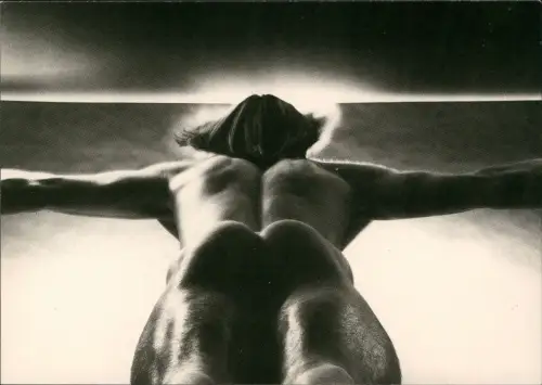 Ansichtskarte  Menschen Soziales Leben Erotik Nackt Nude Mann Fotokunst 1985