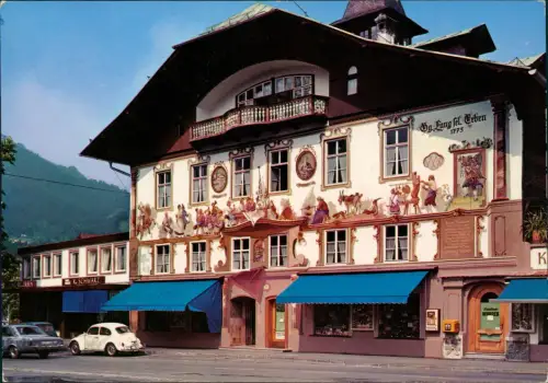 Ansichtskarte Oberammergau Geburtshaus des Heimatdichters Ludwig Thoma 1980