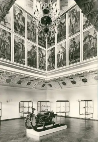 Ansichtskarte Schwarzburg Der Kaisersaal in Schwarzburg Ausmalung um 1715 1976