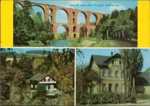 Jocketa-Pöhl Elstertalbrücke Gaststätte Adlerstein 3 Bild 1966