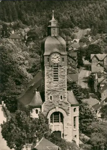 Ansichtskarte Lauscha Evang. Kirche Stadt - Fotokarte 1973