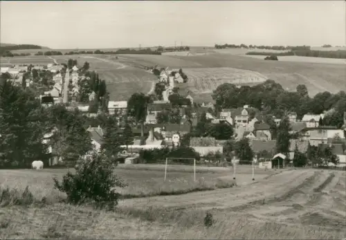 Ansichtskarte Crottendorf (Erzgebirge) Panorama-Ansicht zur DDR-Zeit 1980