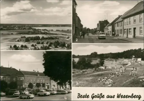 Wesenberg Mecklenburg DDR  Woblitzsee Mittelstraße Badeanstalt Weißer See 1977