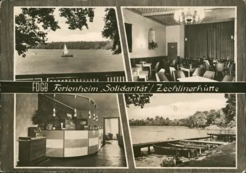 Zechlinerhütte Mark-Rheinsberg FDGB Ferienheim Solidarität DDR MB 1967