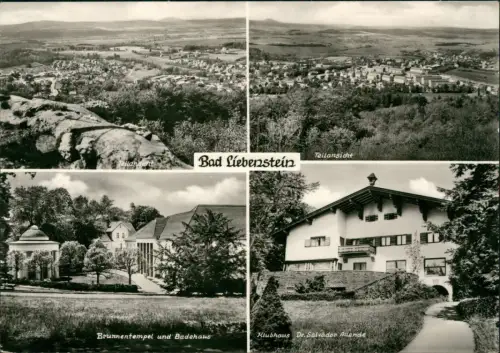 Bad Liebenstein  Brunnentempel und Badehaus, Klubhaus Dr. Salvador Allende 1978