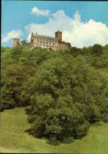 Ansichtskarte Eisenach Wartburg Ansicht von Südosten 1980