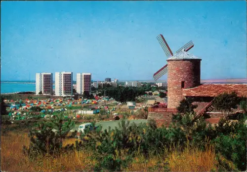 Slantschew Brjag Sonnenstrand Слънчев бряг Hotels und Windmühle 1980