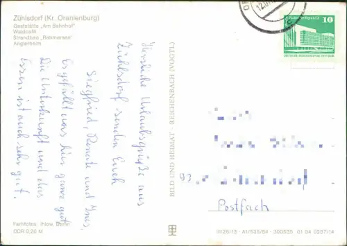 Zühlsdorf-Mühlenbecker Land Strandbad Gaststätte Waldcafe 4 Bild 1984