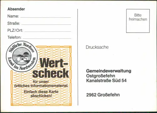 Ansichtskarte Großefehn (LK Aurich) Windmühle 2002