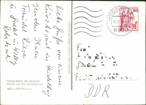 Ansichtskarte Heidelberg Stadt 1978