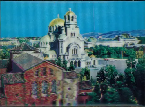 Sofia София Alexander-Newski-Kathedrale 1980 3D/Stereoskopie