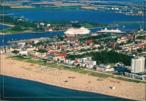 Ansichtskarte Warnemünde-Rostock Luftbild 2006