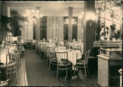 Ansichtskarte Tabarz/Thüringer Wald Kurhotel Deutscher Hof - Gastraum 1971