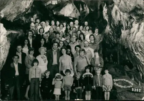 Ansichtskarte Rübeland Baumannshöhle Rübeland Gruppenbild Foto 1972