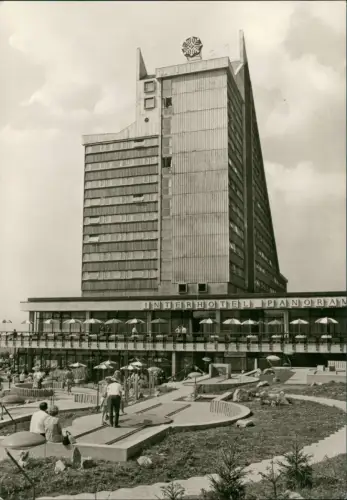 Ansichtskarte Oberhof (Thüringen) Interhotel Panorama, Minigolf 1972