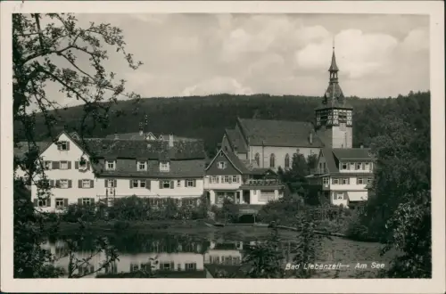 Ansichtskarte Bad Liebenzell Stadtpartie - Am See 1930