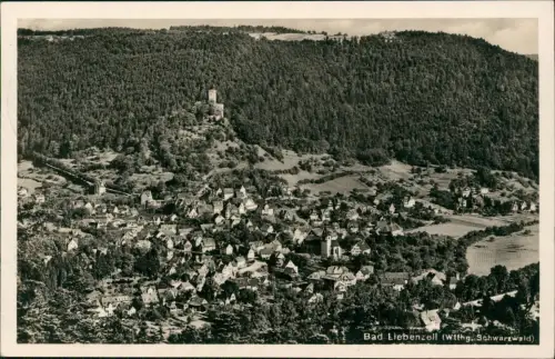 Ansichtskarte Bad Liebenzell Blick über die Stadt - Fotokarte 1938