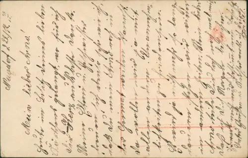 Ansichtskarte  Soldat und seine Liebste Du mein ganzes Glück Sehnsucht 1917
