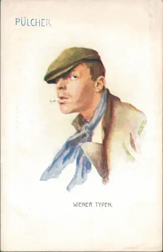 Ansichtskarte Wien Wiener Typen Pülcher Künstlerkarte 1913