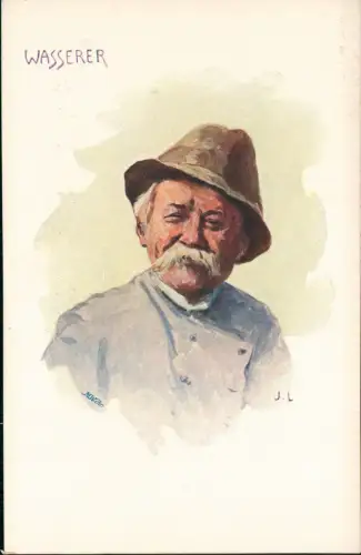 Ansichtskarte Wien Wiener Typen Wasserer Künstlerkarte 1913