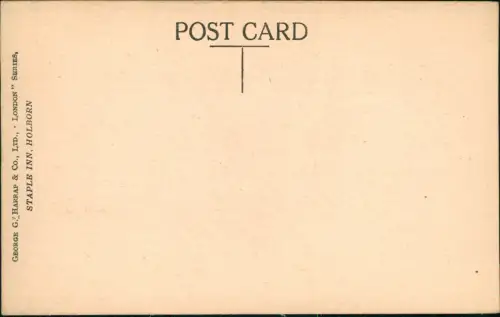 Postcard London Staple Inn. Holborn colorierte Künstlerkarte 1932