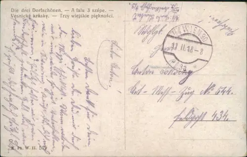 Polen Polska Typen Polen Polska Die drei Dorfschönen.Vesnické krásky. 1918
