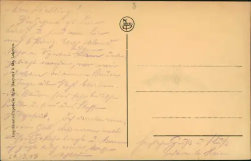 Postkaart Lokeren Kasteel "Verloren Bosch" Château 1928