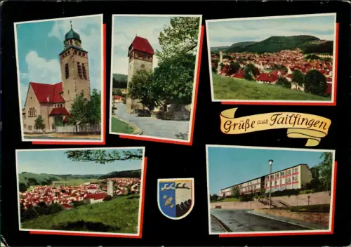 Tailfingen (Württemberg) Mehrbildkarte mit 5 Stadtteilansichten 1972