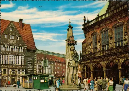 Ansichtskarte Bremen Ortsansicht Partie am Roland 1969