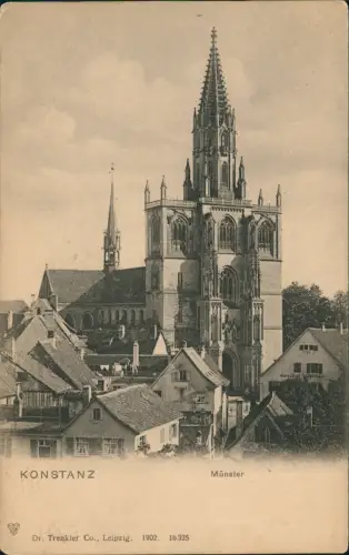 Konstanz Außenansicht Münster 1902