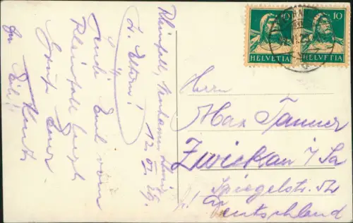 Ansichtskarte Neuhausen am Rheinfall Rheinfall - Fotokunst 1929