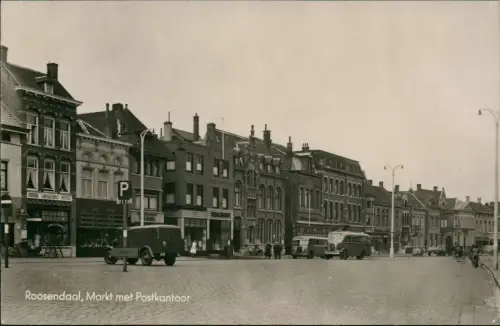 Postkaart Roosendaal Markt met Postkantoor - Fotokarte 1965
