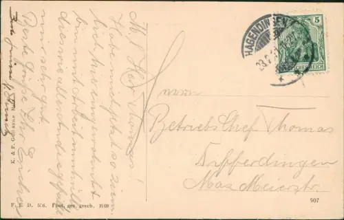 CPA Metz Partie a. d. Mosel Moselle 1911