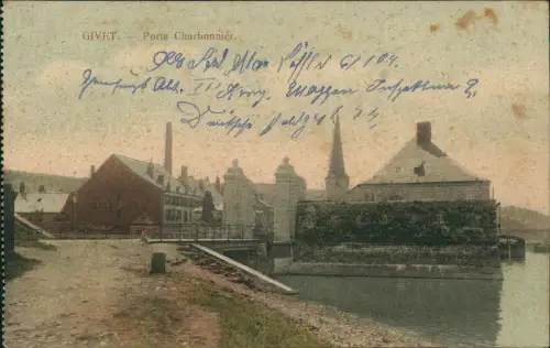 CPA Givet Givet (Djivet) Porte Charbonnier. 1917  gel. Feldpost Genesungs Abt.