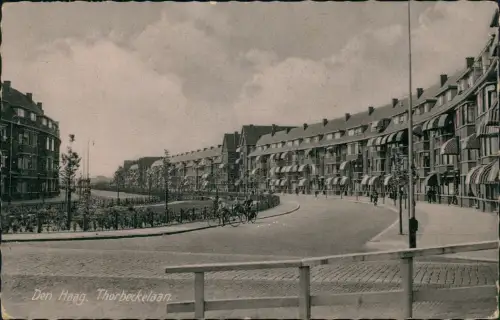Postkaart Den Haag  Thorbeckelaan. 1941  Roter Zensurstempel WK2 Dt. Reich